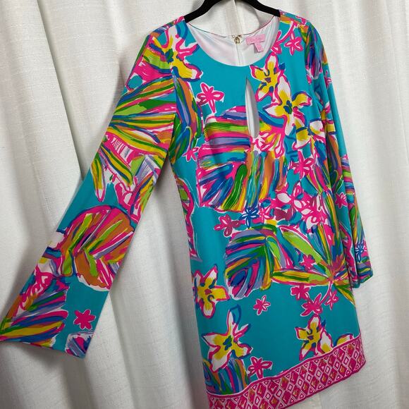 Lilly Pulitzer Fairfield Blue Summer Haze Engineered Tunic Dress Sz.S - Picture 8 of 16